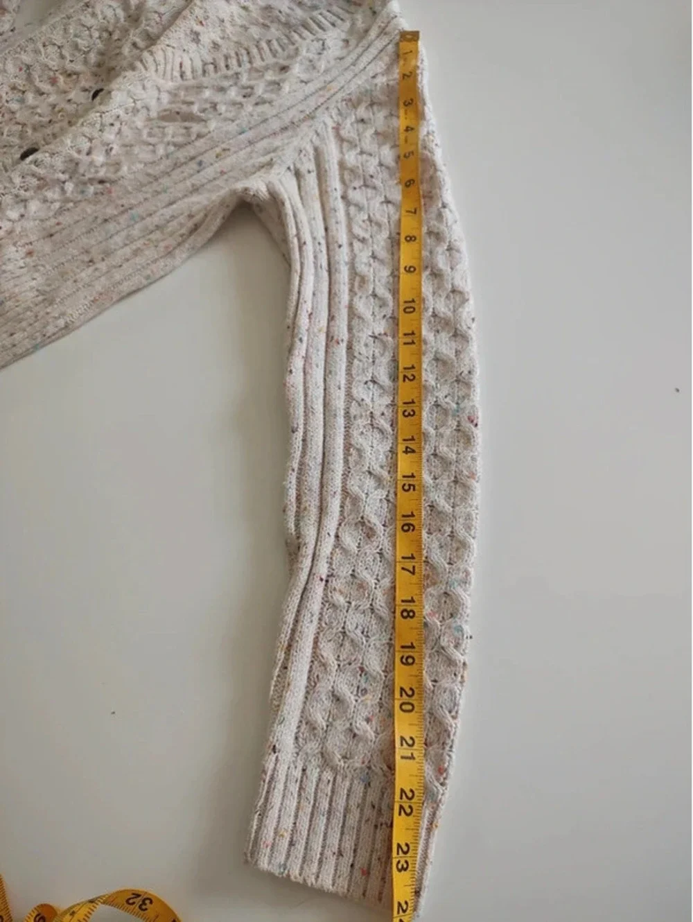 Talbots Beige Knit Cardigan Size S